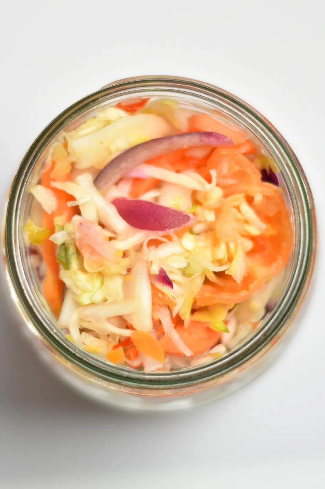 Jar of pikliz, Haitian spicy pickled slaw